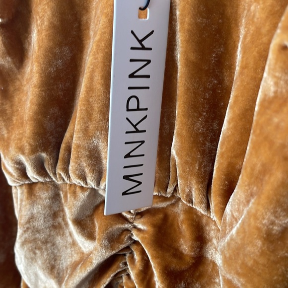 NWT MINK PINK ROUCHED DRESS - Picture 3 of 6